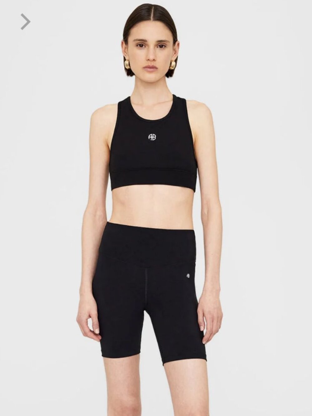 Anine Bing Blair Bra + Blake Biker Short Set